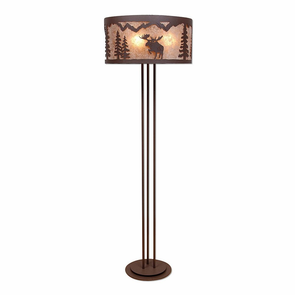 Avalanche Ranch Kincaid-Alaska Moose Floor Lamp