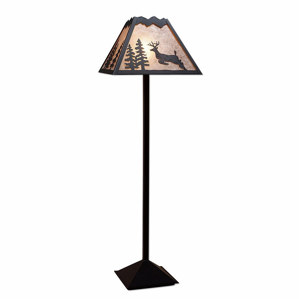 Avalanche Ranch Rocky Mountain-Valley Deer Floor Lamp