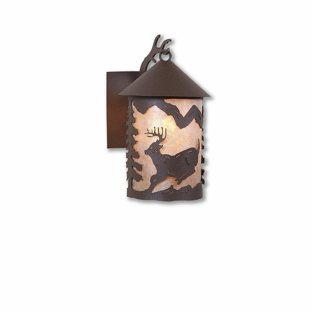 Avalanche Ranch Cascade Lantern Mountain Deer Wall Sconce