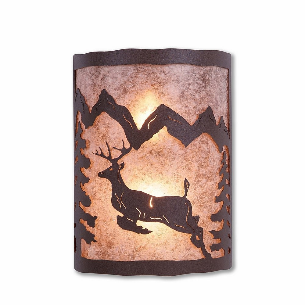 Avalanche Ranch Cascade-Valley Deer Wall Sconce