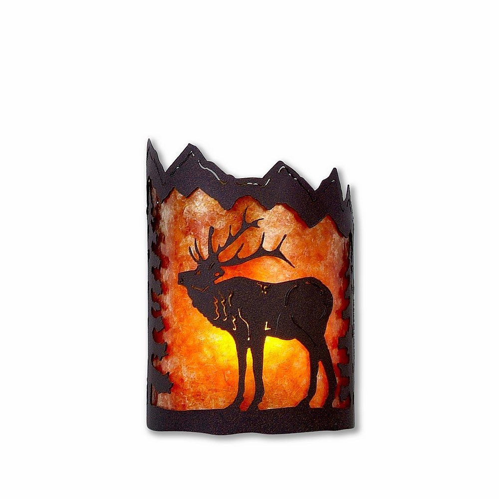 Avalanche Ranch Cascade-Mountain Elk Wall Sconce