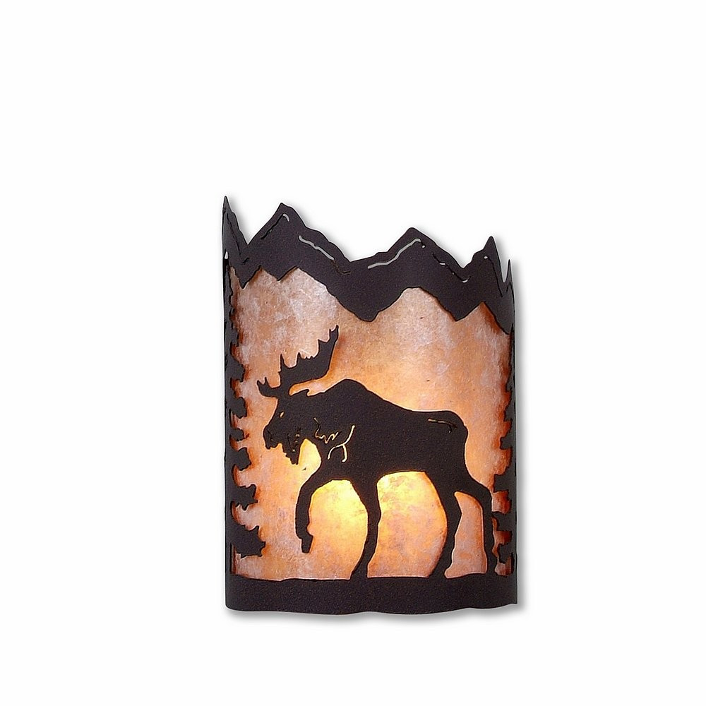 Avalanche Ranch Cascade-Mountain Moose Wall Sconce