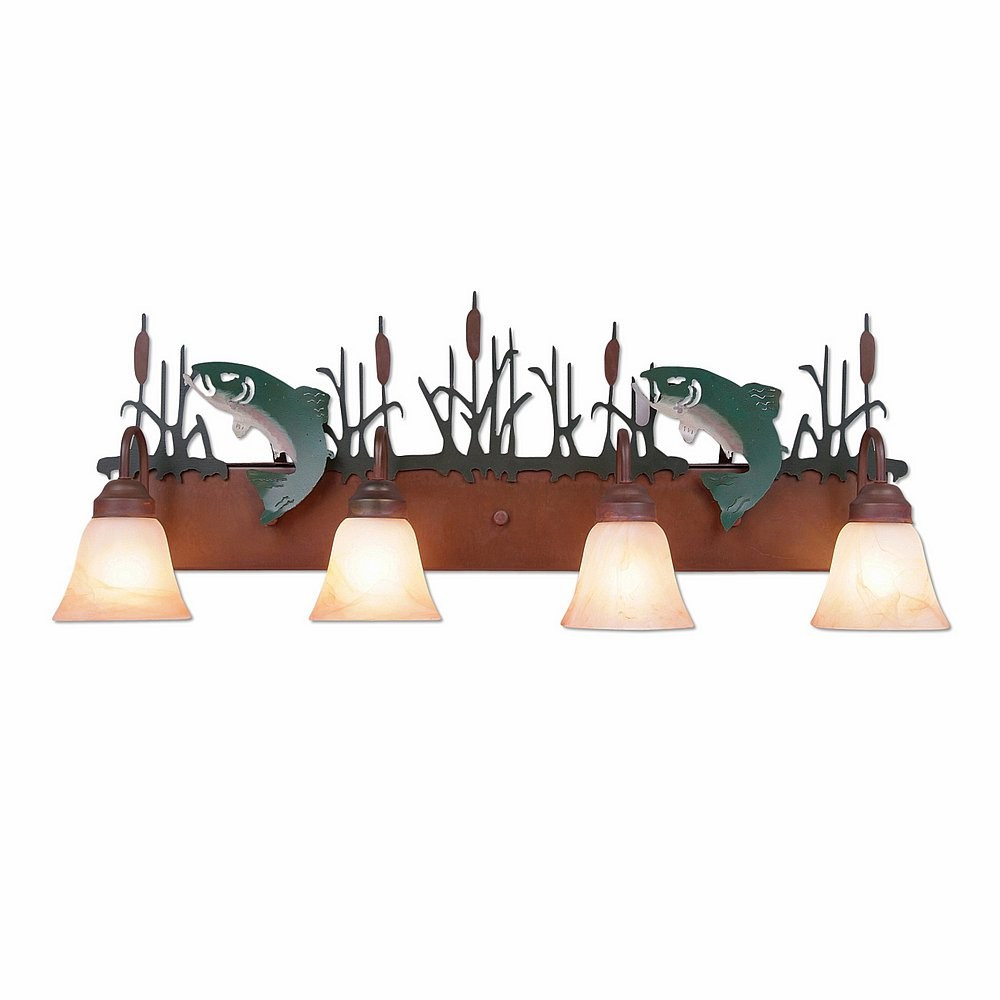 Avalanche Ranch Denali-Trout Bath Vanity Light