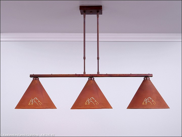 Avalanche Ranch Canyon-Mountain-Pine Cutout Island Pendant