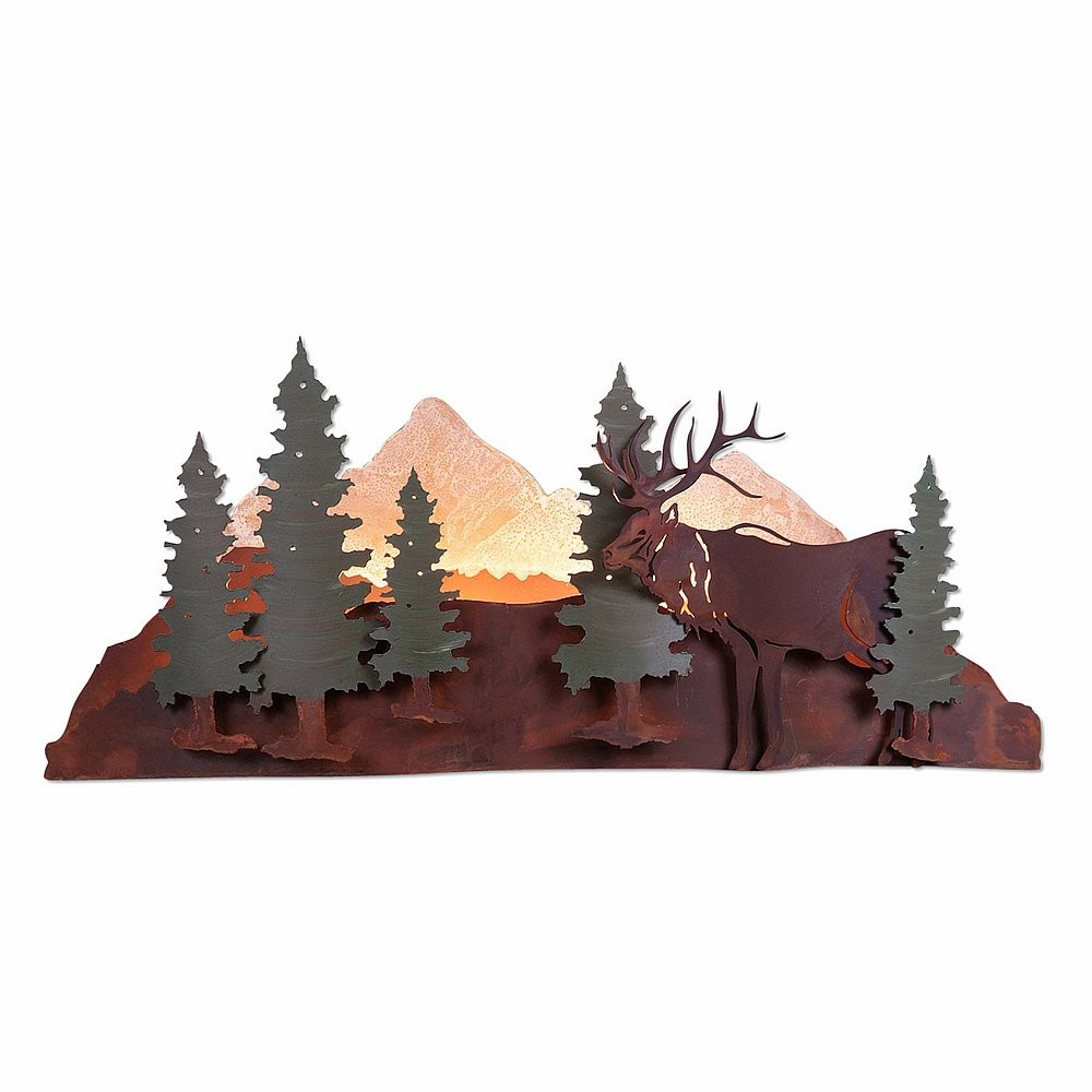 Avalanche Ranch Crestline-Elk Wall Sconce