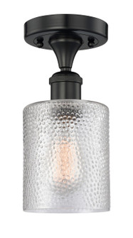 Edison One Light Semi-Flush Mount in Matte Black (405|616-1F-BK-G112)