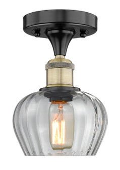 Edison One Light Semi-Flush Mount in Black Antique Brass (405|616-1F-BAB-G92)