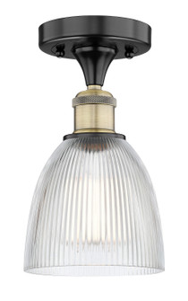 Edison One Light Semi-Flush Mount in Black Antique Brass (405|616-1F-BAB-G382)