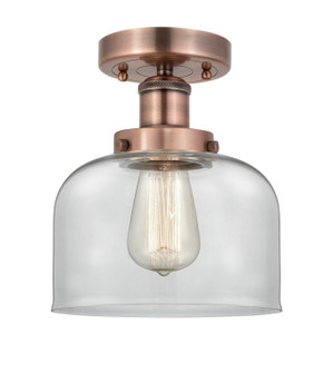 Edison One Light Semi-Flush Mount in Antique Copper (405|616-1F-AC-G72)