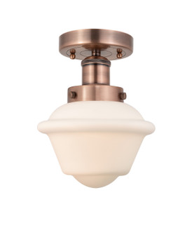 Edison One Light Semi-Flush Mount in Antique Copper (405|616-1F-AC-G531)