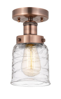 Edison One Light Semi-Flush Mount in Antique Copper (405|616-1F-AC-G513)