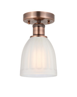 Edison One Light Semi-Flush Mount in Antique Copper (405|616-1F-AC-G441)