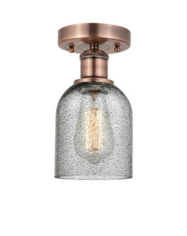 Edison One Light Semi-Flush Mount in Antique Copper (405|616-1F-AC-G257)