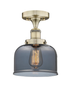 Edison One Light Semi-Flush Mount in Antique Brass (405|616-1F-AB-G73)