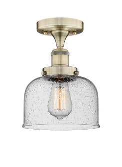 Edison One Light Semi-Flush Mount in Antique Brass (405|616-1F-AB-G74)