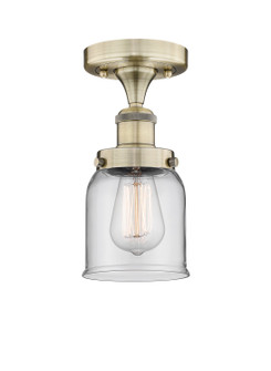 Edison One Light Semi-Flush Mount in Antique Brass (405|616-1F-AB-G52)