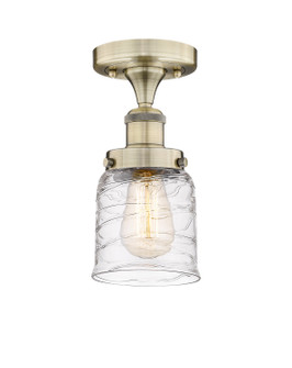 Edison One Light Semi-Flush Mount in Antique Brass (405|616-1F-AB-G513)