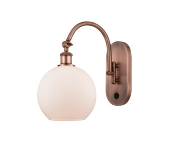 Ballston LED Swing Arm in Antique Copper (405|518-1W-AC-G121-8-LED)