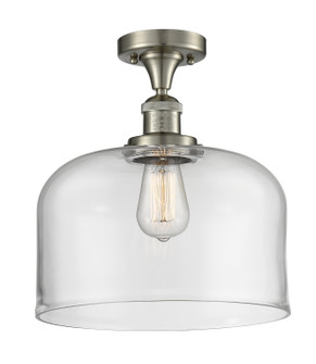 Franklin Restoration One Light Semi-Flush Mount in Brushed Satin Nickel (405|517-1CH-SN-G72-L)