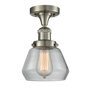 Franklin Restoration One Light Semi-Flush Mount in Brushed Satin Nickel (405|517-1CH-SN-G172)