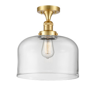Franklin Restoration One Light Semi-Flush Mount in Satin Gold (405|517-1CH-SG-G72-L)