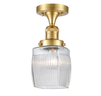 Franklin Restoration One Light Semi-Flush Mount in Satin Gold (405|517-1CH-SG-G302)