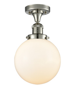 Franklin Restoration One Light Semi-Flush Mount in Polished Nickel (405|517-1CH-PN-G201-8)