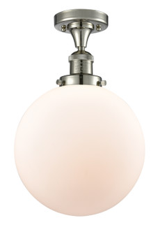 Franklin Restoration LED Semi-Flush Mount in Polished Nickel (405|517-1CH-PN-G201-10-LED)