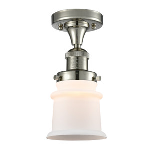 Franklin Restoration One Light Semi-Flush Mount in Polished Nickel (405|517-1CH-PN-G181S)