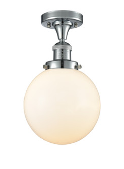 Franklin Restoration One Light Semi-Flush Mount in Polished Chrome (405|517-1CH-PC-G201-8)