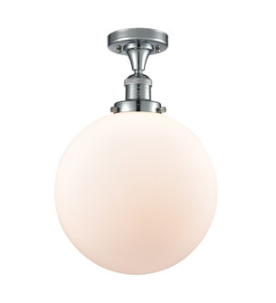 Franklin Restoration One Light Semi-Flush Mount in Polished Chrome (405|517-1CH-PC-G201-12)