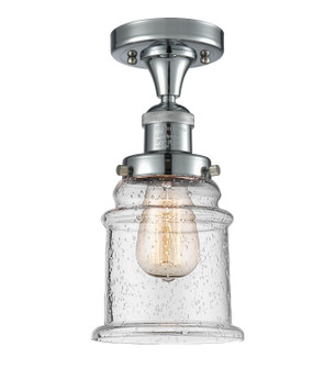 Franklin Restoration One Light Semi-Flush Mount in Polished Chrome (405|517-1CH-PC-G184)