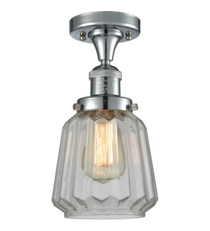 Franklin Restoration One Light Semi-Flush Mount in Polished Chrome (405|517-1CH-PC-G142)