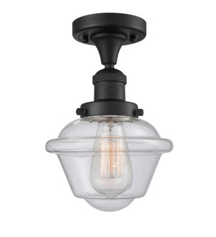 Franklin Restoration One Light Semi-Flush Mount in Matte Black (405|517-1CH-BK-G534)