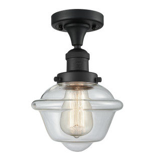 Franklin Restoration One Light Semi-Flush Mount in Matte Black (405|517-1CH-BK-G532)