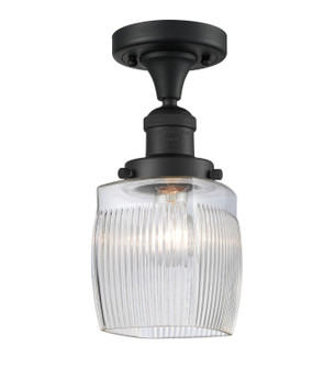 Franklin Restoration LED Semi-Flush Mount in Matte Black (405|517-1CH-BK-G302-LED)