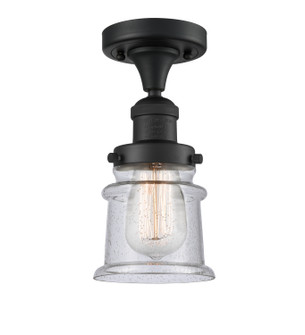Franklin Restoration LED Semi-Flush Mount in Matte Black (405|517-1CH-BK-G184S-LED)