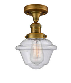 Franklin Restoration LED Semi-Flush Mount in Brushed Brass (405|517-1CH-BB-G534-LED)