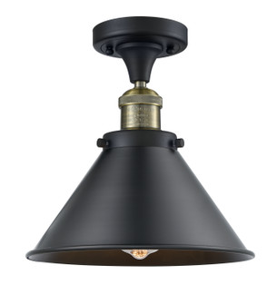 Franklin Restoration One Light Semi-Flush Mount in Black Antique Brass (405|517-1CH-BAB-M10-BK)