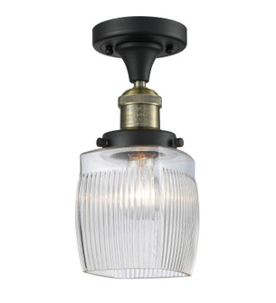 Franklin Restoration LED Semi-Flush Mount in Black Antique Brass (405|517-1CH-BAB-G302-LED)