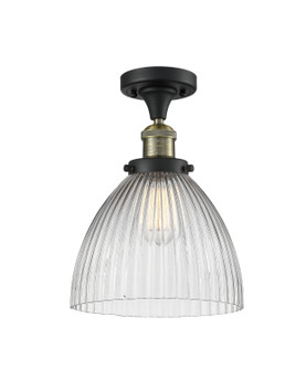 Franklin Restoration One Light Semi-Flush Mount in Black Antique Brass (405|517-1CH-BAB-G222)