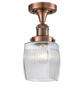 Franklin Restoration LED Semi-Flush Mount in Antique Copper (405|517-1CH-AC-G302-LED)
