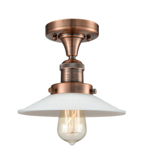 Franklin Restoration One Light Semi-Flush Mount in Antique Copper (405|517-1CH-AC-G1)