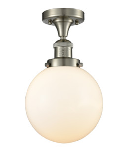 Franklin Restoration LED Semi-Flush Mount in Antique Brass (405|517-1CH-AB-G201-8-LED)