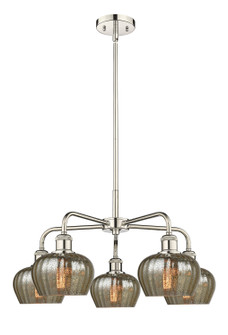 Ballston Five Light Chandelier in Polished Nickel (405|516-5CR-PN-G96)