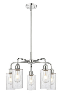 Ballston Five Light Chandelier in Polished Chrome (405|516-5CR-PC-G804)