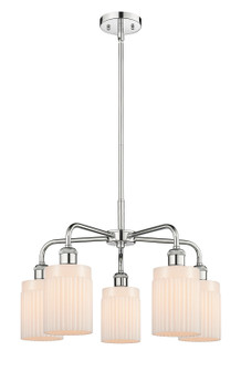 Ballston Five Light Chandelier in Polished Chrome (405|516-5CR-PC-G341)