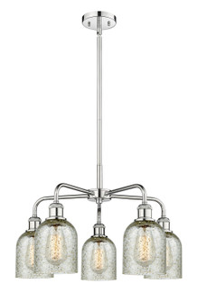 Ballston Five Light Chandelier in Polished Chrome (405|516-5CR-PC-G259)
