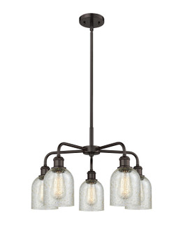 Ballston Five Light Chandelier in Oil Rubbed Bronze (405|516-5CR-OB-G259)