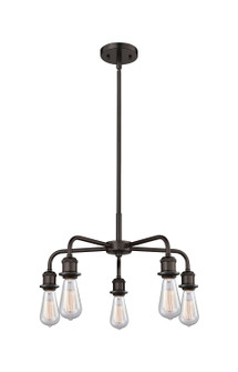 Downtown Urban Five Light Chandelier in Oil Rubbed Bronze (405|516-5CR-OB)